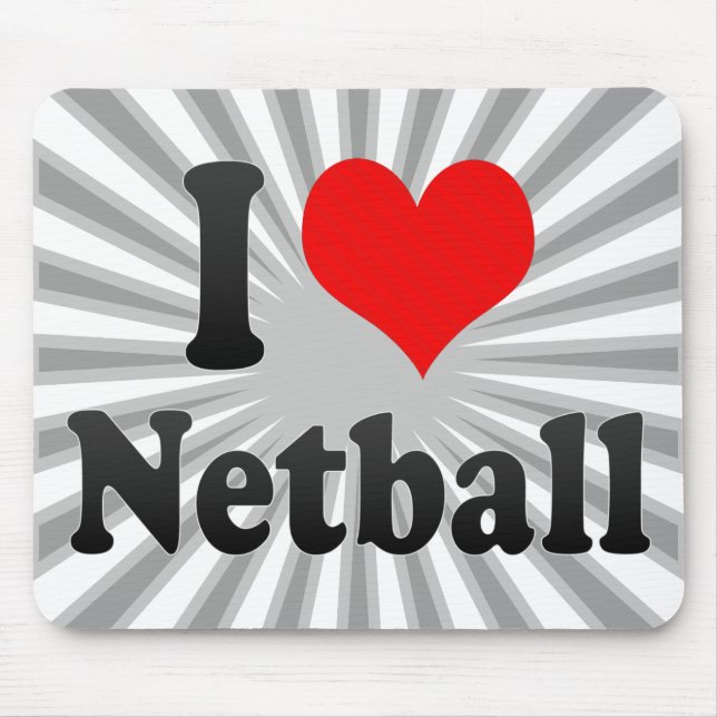 Alfombrilla De Ratón Amo el Netball (Frente)