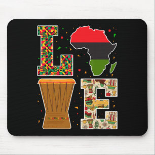 Alfombrilla De Ratón Amo Kwanzaa Kinara Celebración del Patrimonio Afri
