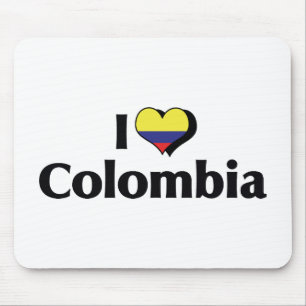 Alfombrilla De Ratón Amo la bandera de Colombia