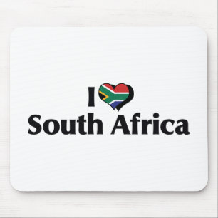 Alfombrilla De Ratón Amo la bandera de Sudáfrica