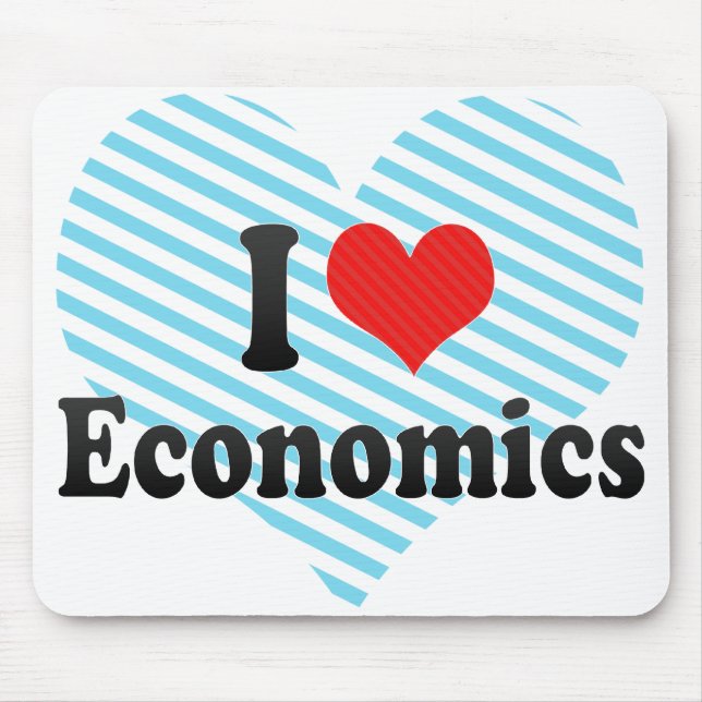 Alfombrilla De Ratón Amo la economía (Frente)