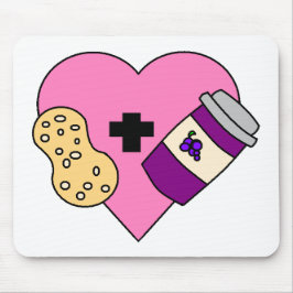 Alfombrilla De Ratón Amo la mantequilla y la jalea de cacahuete