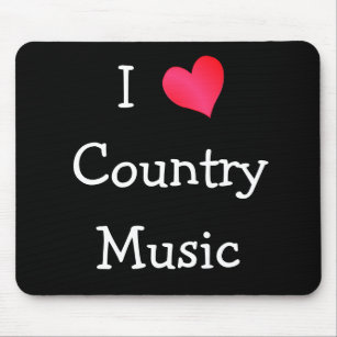 Alfombrilla De Ratón Amo la música country