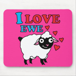 Alfombrilla De Ratón Amo la oveja Mousepad