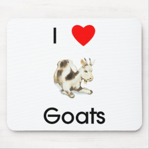Alfombrilla De Ratón Amo las cabras Mousepad