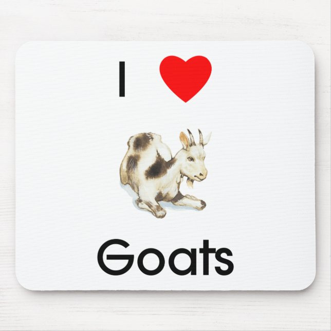 Alfombrilla De Ratón Amo las cabras Mousepad (Frente)