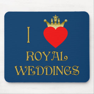 Alfombrilla De Ratón Amo las camisetas reales de las bodas, tazas,