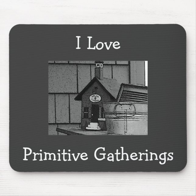 Alfombrilla De Ratón Amo, las reuniones primitivas Mousepad (Frente)