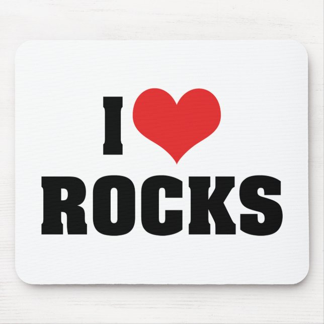 Alfombrilla De Ratón Amo las Rocas - Geólogo de Rock Lover (Frente)