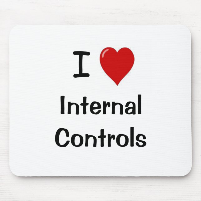 Alfombrilla De Ratón Amo los controles internos - cita divertida de la (Frente)
