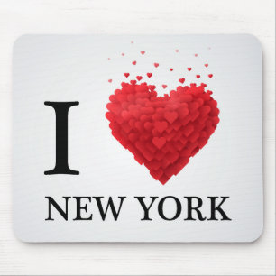 Alfombrilla De Ratón Amo los corazones de Nueva York