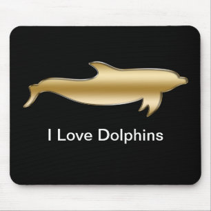 Alfombrilla De Ratón Amo los delfínes Mousepad