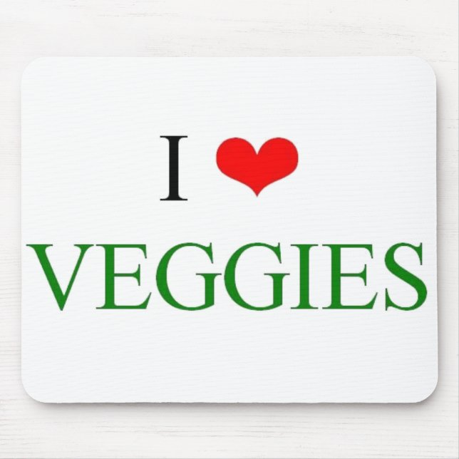 Alfombrilla De Ratón Amo los Veggies (Frente)