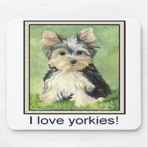 Alfombrilla De Ratón Amo los yorkies Mousepad