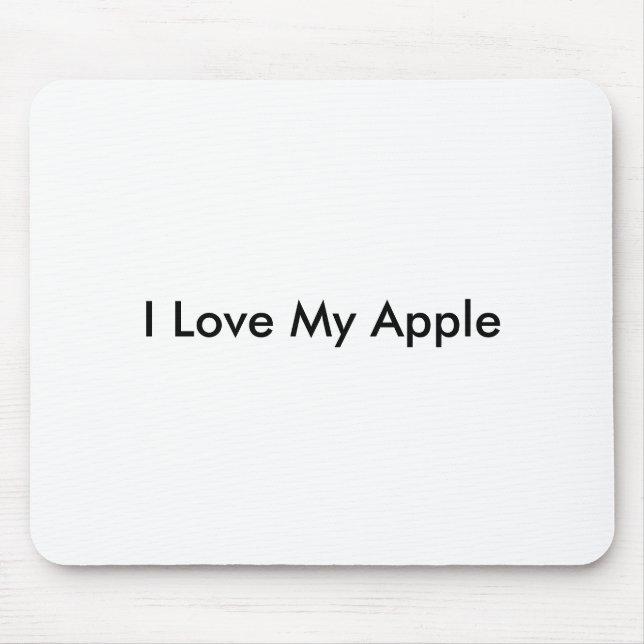 Alfombrilla De Ratón Amo mi Apple - Mousepad (Frente)