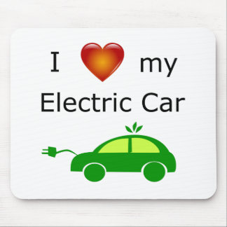 Alfombrilla De Ratón Amo mi coche eléctrico