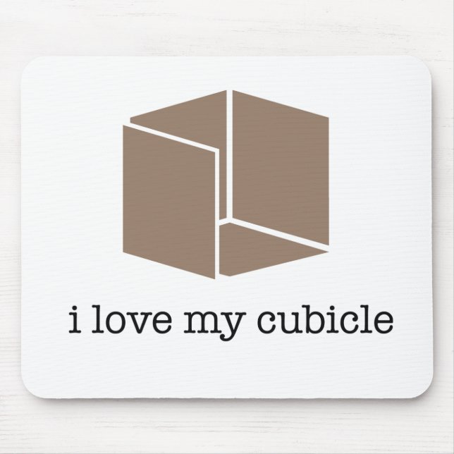 Alfombrilla De Ratón "amo mi mousepad del cubículo" - (Frente)