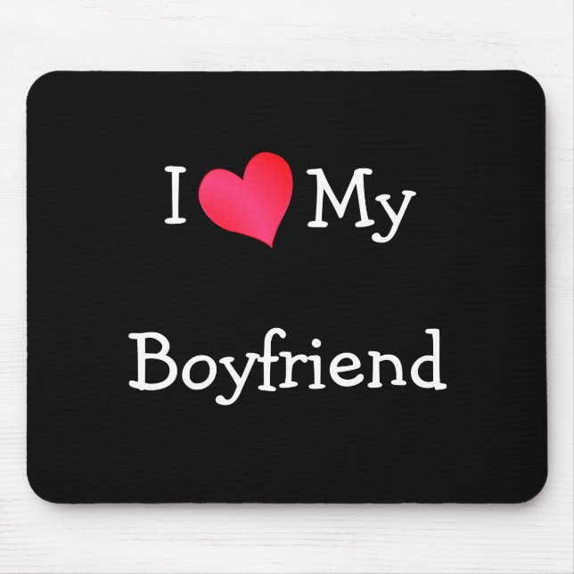 Alfombrilla De Ratón Amo Mi Novio Mousepad (Frente)