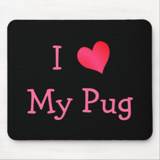 Alfombrilla De Ratón Amo Mi Pug