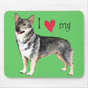 Alfombrilla De Ratón Amo mi Vallhund sueco