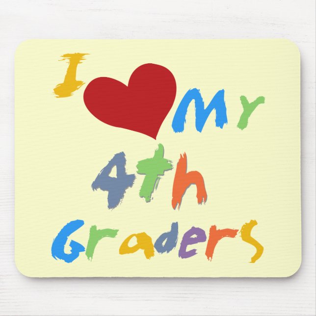 Alfombrilla De Ratón Amo mis 4tas camisetas y regalos de los (Frente)