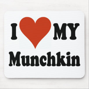 Alfombrilla De Ratón Amo mis regalos y ropa del gato de Munchkin