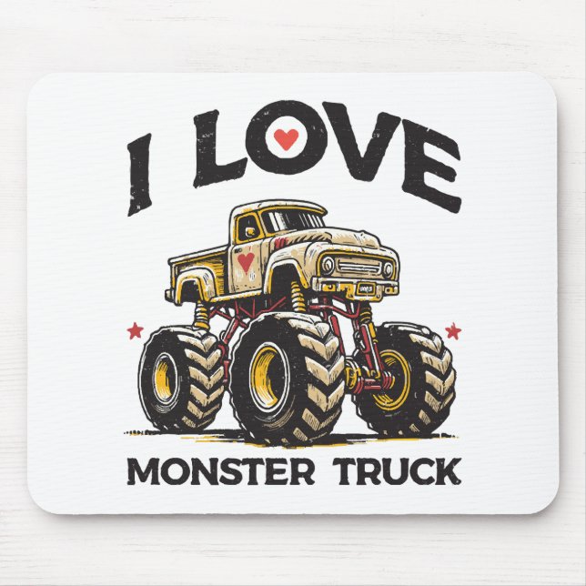 Alfombrilla De Ratón Amo Monster Truck (Frente)