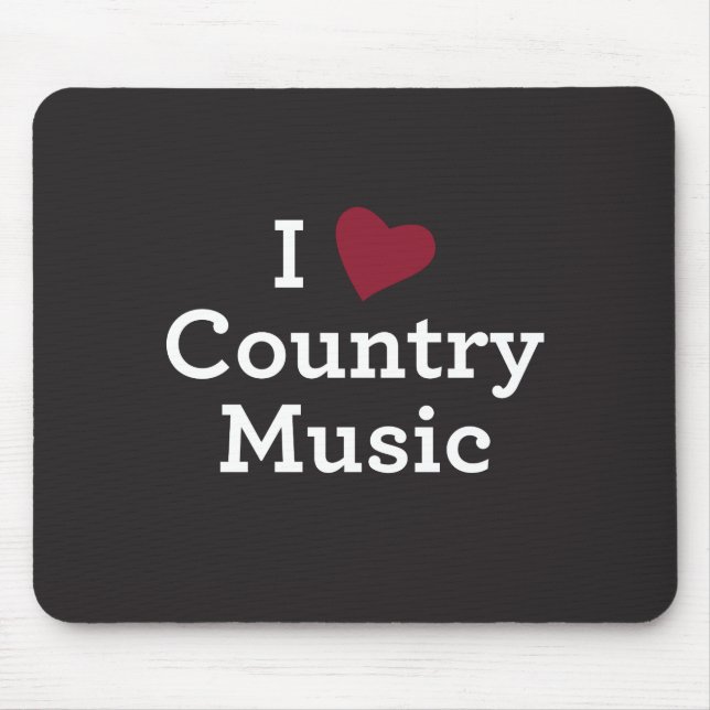 Alfombrilla De Ratón Amo música country (Frente)