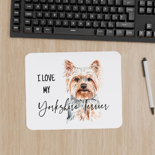 Alfombrilla De Ratón Amo My Yorkshire Terrier Watercolo Mousepad