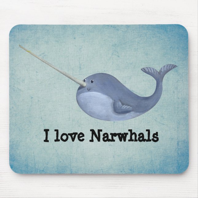 Alfombrilla De Ratón Amo Narwhals (Frente)