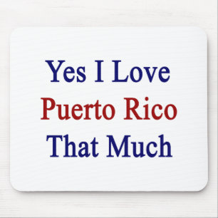 Alfombrilla De Ratón Amo sí Puerto Rico que mucho
