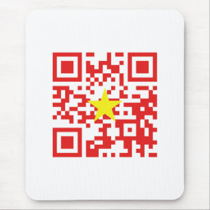 Alfombrilla De Ratón Amo Vietnam (Tôi Yêu Viene Nam) Marca QR Código