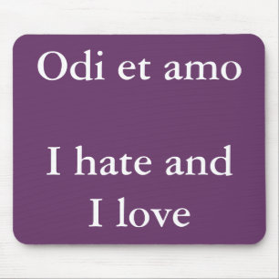 Alfombrilla De Ratón Amo y odio - Catullus cito
