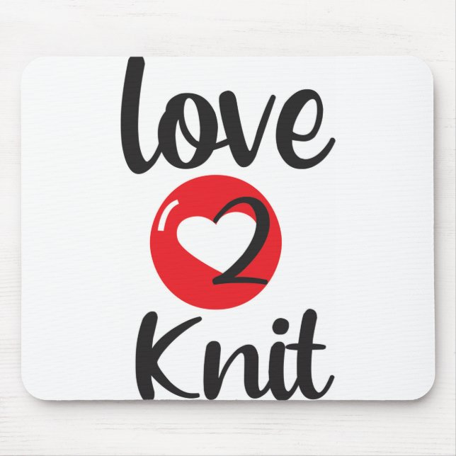 Alfombrilla De Ratón amor 2 Knit (Frente)
