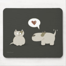 Amor A Primera Vista Perro Gato Cuerdo