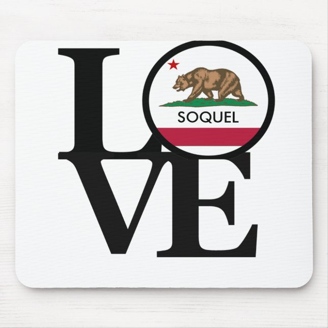 Alfombrilla De Ratón AMOR a Soquel California Mousepad (Frente)
