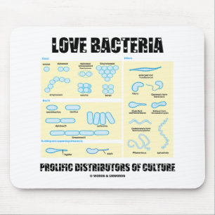 Alfombrilla De Ratón Amor Bacteria Distribuidores Prolíficos De Cultura