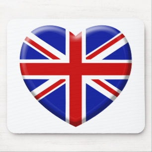 Alfombrilla De Ratón amor bandera Inglaterra
