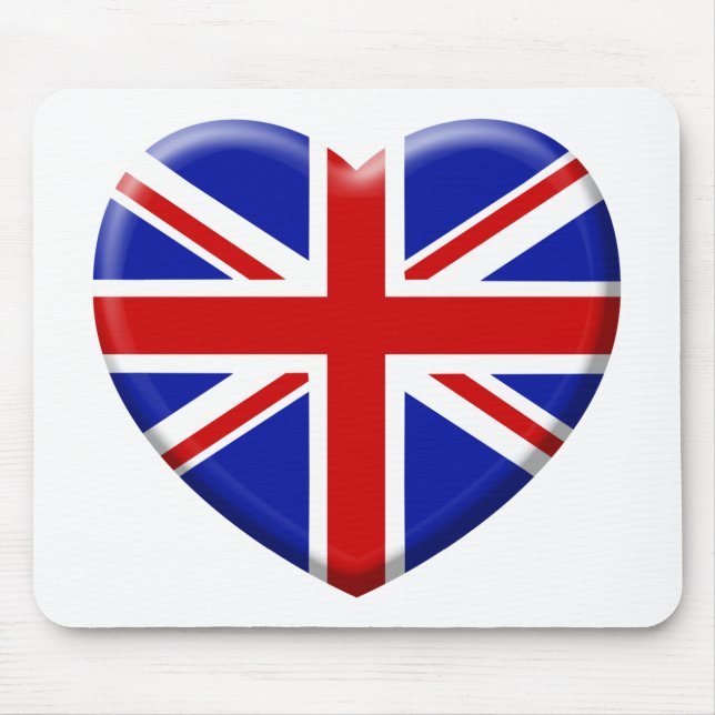 Alfombrilla De Ratón amor bandera Inglaterra (Frente)