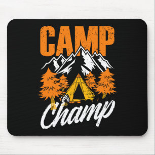 Alfombrilla De Ratón Amor Camping Puns Camp Champ Senderismo Montaña As