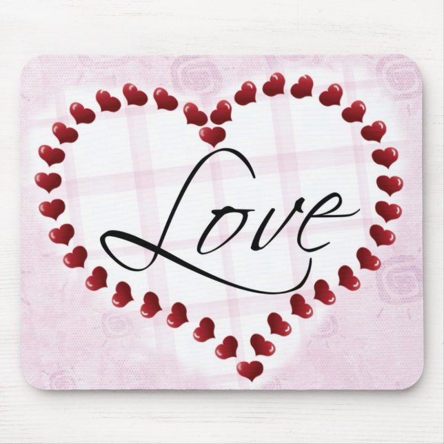 Alfombrilla De Ratón Amor Candy Hearts mousepad (Frente)