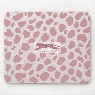Alfombrilla De Ratón Amor Cheetah - Purpurinas rosados