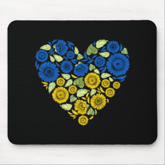 Alfombrilla De Ratón Amor Corazón Ucrania Girasol Paz Ucraniana Por U