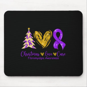 Alfombrilla De Ratón Amor Cure Cinta púrpura Fibromialgia Conciencia 1