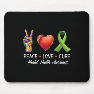 Alfombrilla De Ratón Amor Cure Conciencia sobre la salud mental Hombres