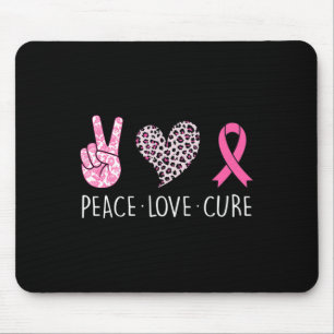 Alfombrilla De Ratón Amor Cure Heart Cinta Rosa Cinta Cáncer de Mama