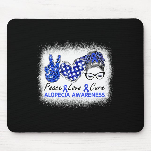Alfombrilla De Ratón Amor Cure Mujeres Alopecia Conciencia (Frente)