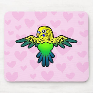 Alfombrilla De Ratón Amor de Budgie