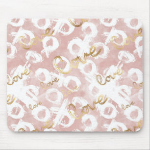 Alfombrilla De Ratón Amor de oro rosado XO