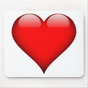 Alfombrilla De Ratón Amor del corazón rojo